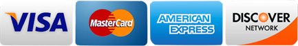 Visa | MasterCard | American Express | Discover Network |